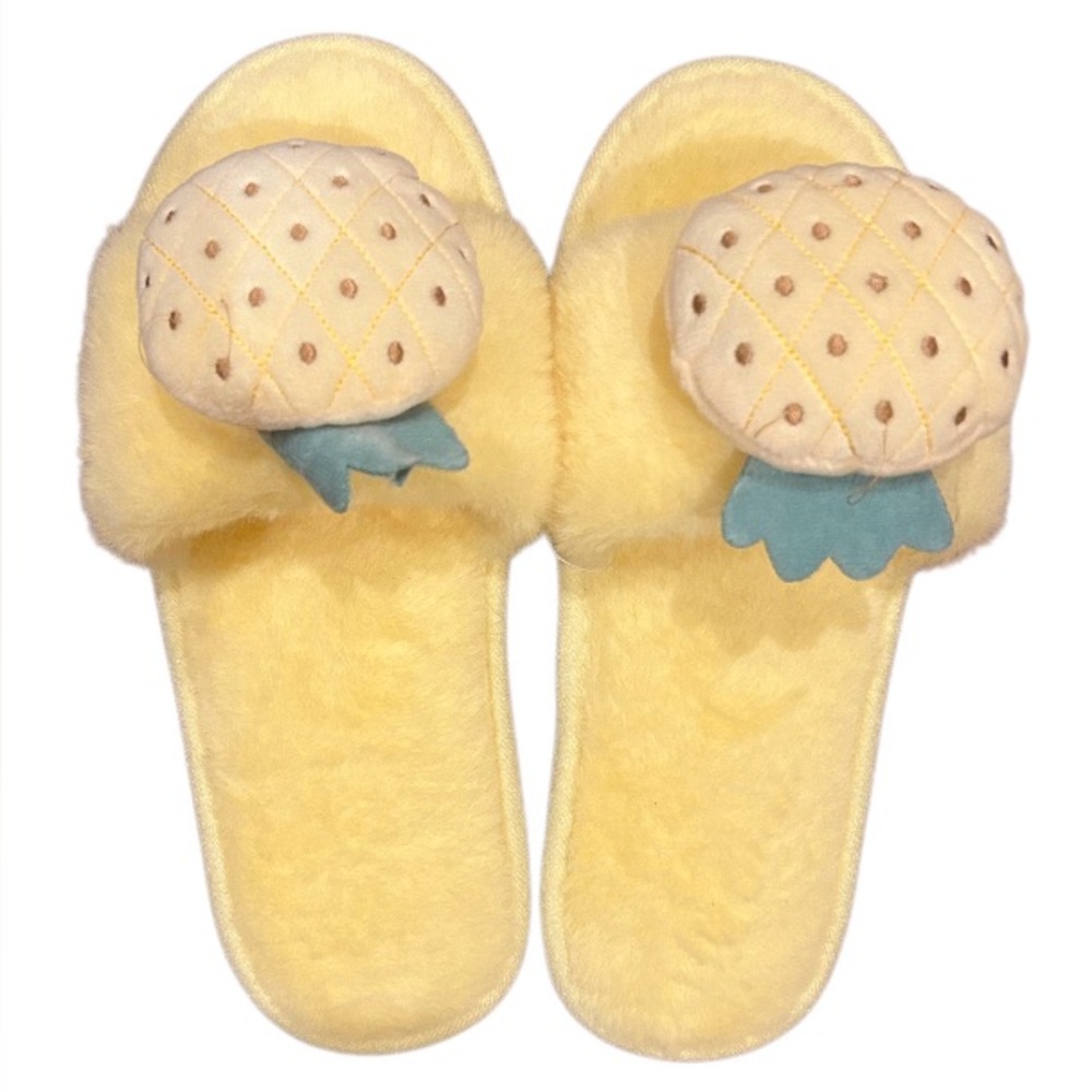 Yellow Pineapple Slippers